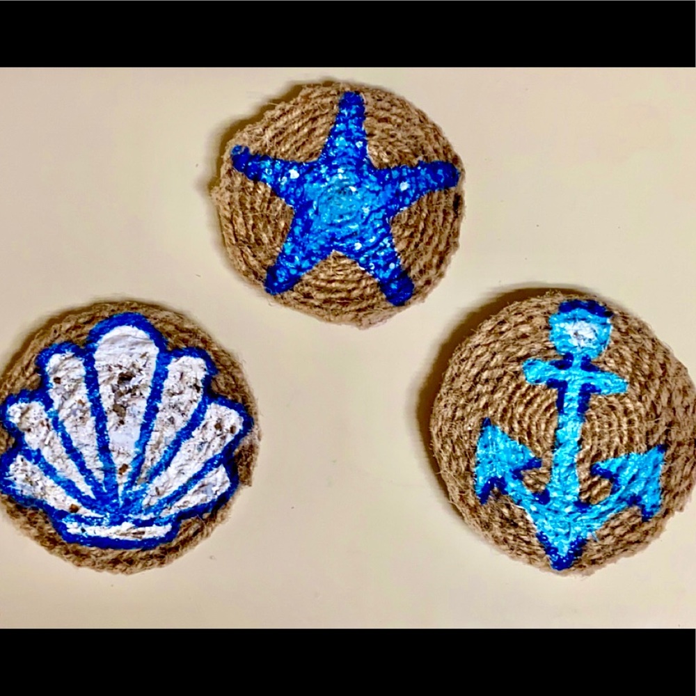 3 pack ocean drink coasters